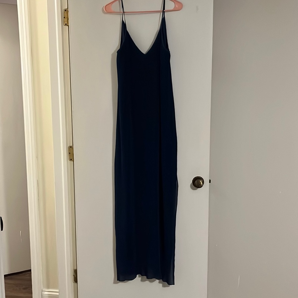 Navy above ankle maxi
